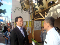 海江田万里氏にお会いしました