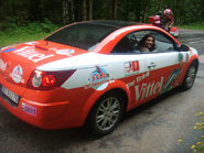 ビッテルのＶＩＰの車で出発！！